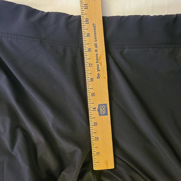 Athleta Brooklyn Ankle Pant Black Pull On Stretch Waist and Side Panels Size 12 - Picture 10 of 14